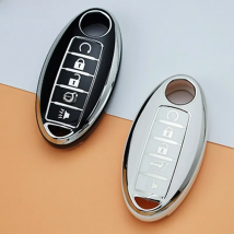 For Nissan Qashqai Juke F15 J10 J11 X-Trail T32 T31 Tiida Pathfinder Pulsar Altima Maxima Infiniti QX50 QX60 Car Key Case Cover