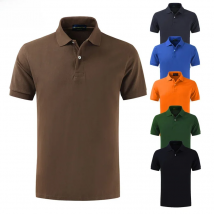 100% Cotton Top Quality Summer New Men's Polo Shirts Sportswear Tees XS-5XL Solid Color Short Sleeve Polos Homme Fashion Clothes