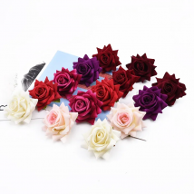 30/100 pieces Silk Roses Wedding Bride Wrist Flower Material Christmas Decorative Flowers Wreaths Home Decor Artificial Flowers