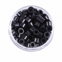 1000Pcs 5mm Silicone Lined Micro Rings Links Beads for I Tip Hair Extension Tools  9 Colors Optional