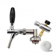 Mini Keg Tap Dispenser Stainless Steel Beer Growler Spear, Adjustable Tap Faucet & Premium Co2 Charger Kit homebrew Accessories