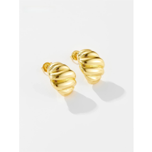 DPLAOPA 925 Sterling Silver Bold Croissant Dome Huggies Hoops Pendientes Women Clips Luxury Pendientes Luxury Jewelry Gift