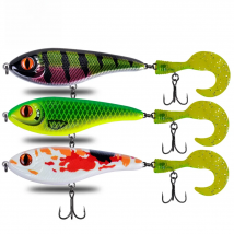 slow sinking jerk bait 120mm 49g fishing lure  for bass Muskie Pike Capuchin maggots Grub worm Soft Tail Hard Bait Fishing Lure