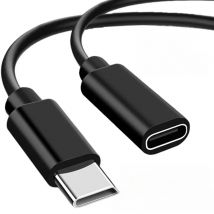 USB C Extension Cable Type C to C Fast Charging Cable For MacBook Pro Video Cable Connector Transmission Extended Cables 0.5M/1M