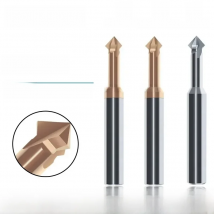 YIFINO HRC55 Tungsten Steel Carbide 90° Up And Down Chamfering Milling Cutter For Steel/Aluminum CNC Machining Endmills Tools