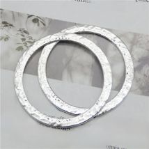 5PCS Zinc Alloy Big Geometric Round Circle Connector Charm For DIY Drop Earring Circle Charm Pendant 54MM Geometry Round Jewelry