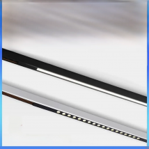 T5 Ultra Thin Magnetic Blcak Track Light System Simple Modern Embedded Flexible Fixture LED Spotlight Ceiling Indoor Living Home