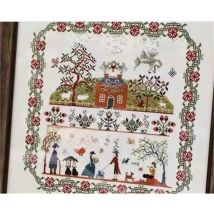6843 Cross stitch craft kit hobbies for adults embroidery kits christmas village cross stitch embroidery pictures with thread