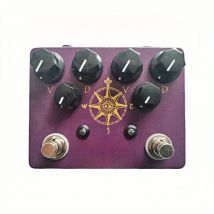 LYR PEDALS ly rock ,Guitar OVERDRIVE effect pedal, king of tone/king of clone, classic guitar pedal, purple, true bypass