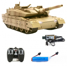 RC Tank 1/20 9CH Remote Control Tank With Sound LED Rechargeable 40CM Electronic Car 27Mhz Infrared Electric Toys For Kids Gift