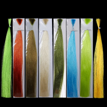 Vampfly Fluoro Fiber Fly Tying Flash Material Synthetic Hair Fish Lure Bait Making Saltwater Streamer Flies Pike Trout Fishing
