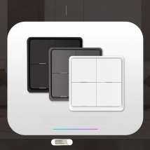 MOES 4 Gang Tuya ZigBee Wireless 12 Scene Switch Push Button Controller Battery Powered Automation Scenario for Tuya Devices