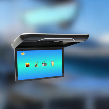 19 inch Car Roof Monitor MP5 LCD Flip Down Screen Overhead Multimedia Video Ceiling Roof MP5 Display Build in FM Transmitter