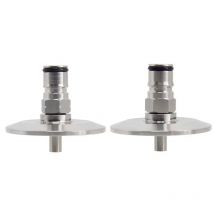 2"Tri Clamp to Ball Lock Post, SS304 Sanitary Brewer Fitting, 64mm OD ferrule