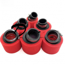 Red 32mm 35mm 38mm 42mm 45mm 48mm Bend Elbow Neck Foam Air Filter Sponge Cleaner Moped Scooter Dirt Pit Bike Motorcycle Kayo BSE