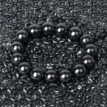 Weight Loss Magnetic Hematite Bracelet Men 4-20mm Nature Energy Stone Beads Bracelets for Women Protect Health Jewelry Pulseras