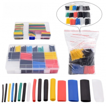 127/164/328/580/780pcs Polyolefin Thermal Insulation Cable Wire Heat Shrink Tubing Shrinkable 2:1 Wrap Sleeves Tube Assorted Set
