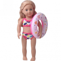 18 Inch Girl Doll Summer Swimming Ring for 17“ 18” doll Swimsuit Toys accessories