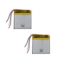 2 pcs 3.7V 330 mAh 1.221Wh Thermistor NTC 3-Wires Rechargeale Li-Polymer Li Lithium Battery 333133 For GPS DashCam Car Camera