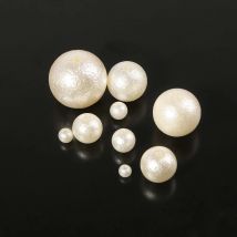 4-20mm 10~500pcs ABS White Imitation Pearl Beads Round Bead Wrinkle Dull Polish Loose Pearl Spacers for Jewelry Making