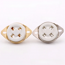 1PC Bottom Chassis Mount 4Pin U4A Ceramic Tube Socket Valve Base For 811 274A 572B 300B 71A PX4 Vintage Amplifier DIY