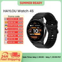 HAYLOU Watch 4S Smartwatch GPS con Display AMOLED HD da 1,43”, Posizionamento GPS a 5 Satelliti, 120+ Modalità di Allenamento, Orologio Intelligente per Sport e Fitness