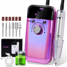 45000RPM Electric Nail Drill Machine Professional Nail Drills for Gel Nails Polish Rechargeable Portable Nail File Manicure Tool