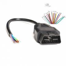 OBD2 16Pin Male Plug Connector For ELM327 Extension Adapter OBD Cable OBDII EOBD ODB2 16 Pin OBD 2 Adaptor Opening Female Cable