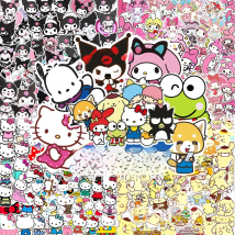50/100pcs Kawaii My Melody Kuromi Hello Kitty Stickers for Kids Girls DIY Laptop Phone Diary Cute Cartoon Sanrio Sticker Decals