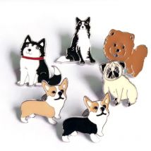 Welsh corgi dog cat Pins brooch for Women Pins hat Brooches bag Pendant Badge Decorated Cute Brooches Fashion  best friend gift