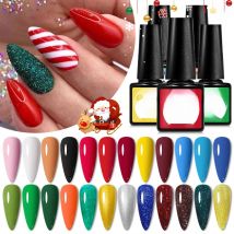 Four Lily 7ml Christmas Color Nail Gel Polish Semi Permnant All For Nails Decoration DIY Soak Off Painting Gel Nail Art Vernis