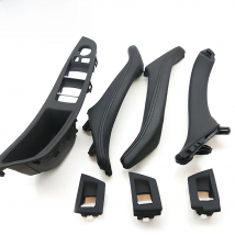 Left Hand Drive LHD Leather Interior Door Pull Handle Assembly Set for BMW 5 Series F10 F11 F18 520 523 525 528 530 535