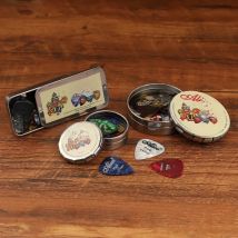 Alice 24/20/12 Pcs Acoustic Electric Guitar Picks Plectrums Celluloid with Metal Picks Collection Box Case