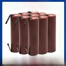 Original ForLG HG2 3000mAh battery 3.6v 18650 battery with strips soldered battery for screwdrivers 30A high current+DIY nickel