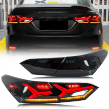 Pair Of Car Tail Light Assembly For Toyota Camry 2018-2021 LED Dynamic Turn Signal Start-up Animation Plug and Play Tail Lamps