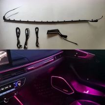 For Audi A4 S4 A5 S5 B9 2016-2023 Center Console Dashboard Ambient Light LED Strip Decorative Cover Lift Tweeter Speaker Lamp