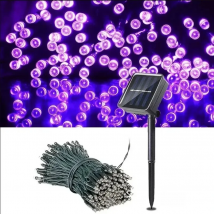 8Colors Outdoor Solar Light Garden Warm/Purple/RGB LED Strip String Fairy Lights Solar Lamp