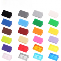 Marumine Building Blocks Slope 30 1x2x2/3 30PCS Ramp Face Bricks Parts Accessories Compatible With 85984 Particles Assembly