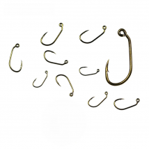 ICERIO 50pcs 10# 12# 14# 16# 60 Degree Angle Barbed Fly Tying Jig Hook Bronzed Coated For Jig Nymph Wet Fly Trout Fishing Lures