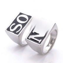 2Pcs Men SONS Ring 316L Stainless Steel SO NS Silver color Size 7-15 Wedding Biker Motor