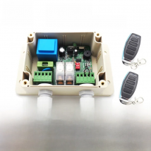 220V Roller Shutters wireless Motor Receiver for Garage Door Controller Remote Universal 2 Channel Receiver 1*receiver+2*remote