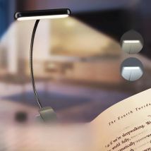 Portable Flexible Easy Clip Night Reading Lamp USB Rechargeable Reading Light 3Colors Warm Cool White Daylight Book Lamp1