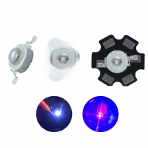 1pcs 45mil 1W 2W 3W 600-700mA UV Ultraviolet Purple 365nm 375-380nm,385-390nm 395-400nm,410-415nm,420-430nm LED Emitter Light