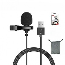 Mini Portable Clip-on Lapel Microphone for Lightning Type C 3.5mm USB Microfone for IPhone IPad Android Smartphone PC Laptops