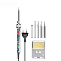 JCD 100W New Electric Soldering Iron P907 110V 220V Adjustable Temperature LCD Digital Display With Switch Welding Repair Tools