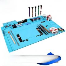 Magnetic Mat Silicone Repair Mat Circuit Board Soldering Pad Heat Resistant 932°F Anti-Static for ESD Iron Phone Repair
