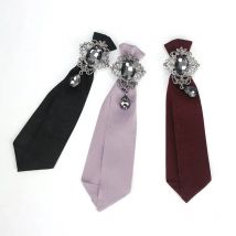 Handmade Fabric School Girls Boys Bow Tie British Ribbon Bowknot Necktie Wedding Shirts Cravat Ties for Women Men Accessories