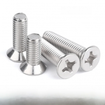 10/50 M2M2.5 M3 M3.5 M4 M5 M6 M8 A2-70 304 Stainless steel GB819 Cross Phillips Flat Countersunk Head Screw Bolts Length 3-100mm