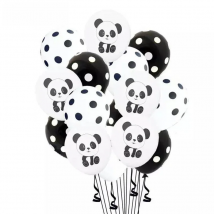 12 inch panda cartoon sequin balloon set children birthday party wedding wedding theme party birthday DIY decoration