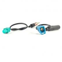 2pcs Car Fakra Radio Female/Male Port ISO DIN Antenna Adapter Cable for VW Audi Citroen Ford